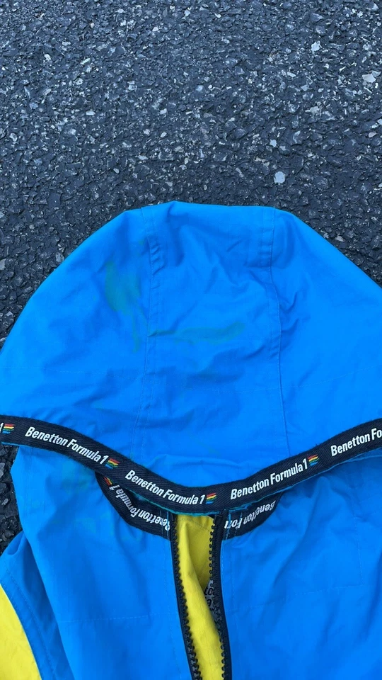 VTG Benetton Formula 1 Racing Team Jacket Hoodie Big logo - Image 4 of 4