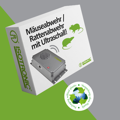 2x ISOTRONIC Maulwurfschreck Vertreiber Abwehr Falle Wühlmaus Maus Tier Ameisen - Foto 2