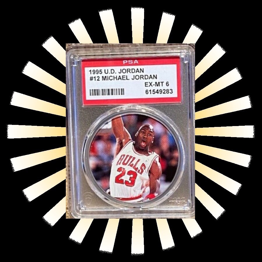 Vintage Michael Jordan # 23 Milk Cap Pog Upper Deck NBA Champ All