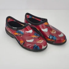 Sloggers Garden Shoes Women’s 8 Chickens Roosters Waterproof Slip On Clog