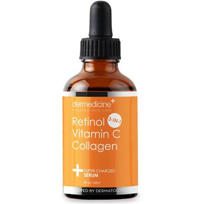 Retinol Vitamin C Collagen | Super Charged Anti-Aging Serum for Face | Pharma...