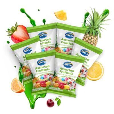 Arcor Assorted Fruitfuls, Assorted Fruit Filled Candy, Individually Wrapped 