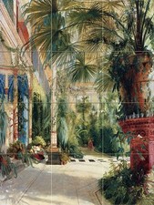 Interior of the palm house Kitchen Bathroom Wall Backsplash Ceramic 12.75x17