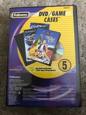 Five Fellowes DVD Game Cases New