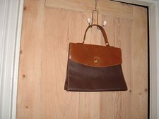BORSA VINTAGE TRUSSARDI MARRONE CHIARO + PELLE MARRONE BUONA PER TABLET/COMPORTATILE