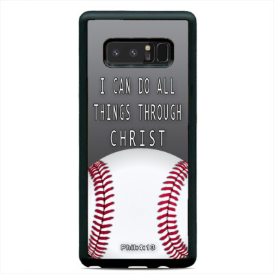 Christ Baseball Bible Verse Case Cover Samsung Galaxy Note 20 Ultra 10 Plus 9 8