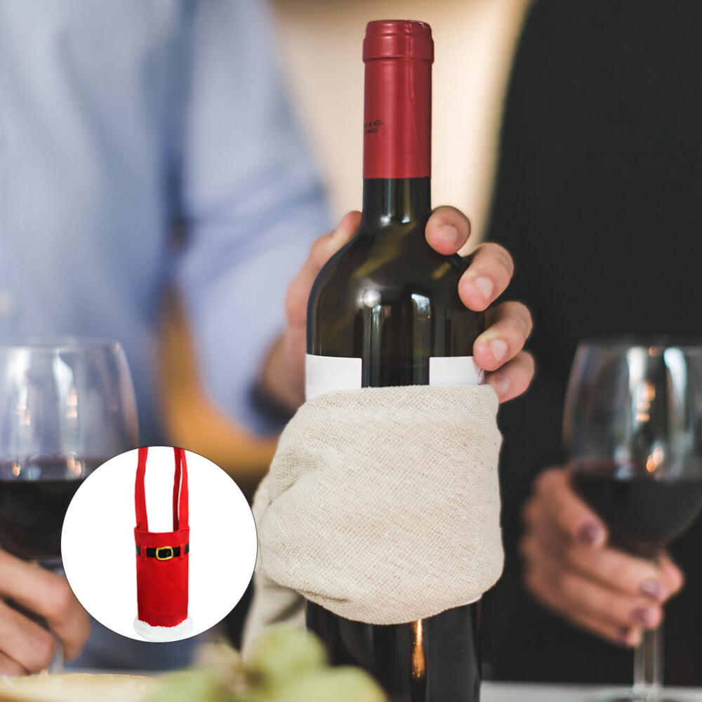 Elf Wine Bottle Covers Santa Wine Bottle Covers Santa Sack Wine Bottles