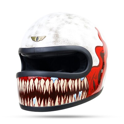 SALE ! FULLFACE VINTAGE CUSTOM HELMET JUGGERNAUT FOR BOBBER CHOPPER MOTORCYCLE