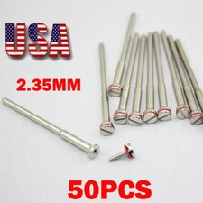 50x Dental Lab Polishing Shank Mandrel Drill Burs 2.35mm Rotary Tool Jewelry US