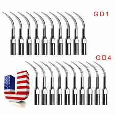 10X Dental Ultrasonic Piezo Scaler Tips Fit DTE SATELEC Handpiece GD1GD4 KPZ