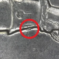 2021-P Washington Crossing Delaware DDR Doubled Die Reverse Error/Variety Circ.