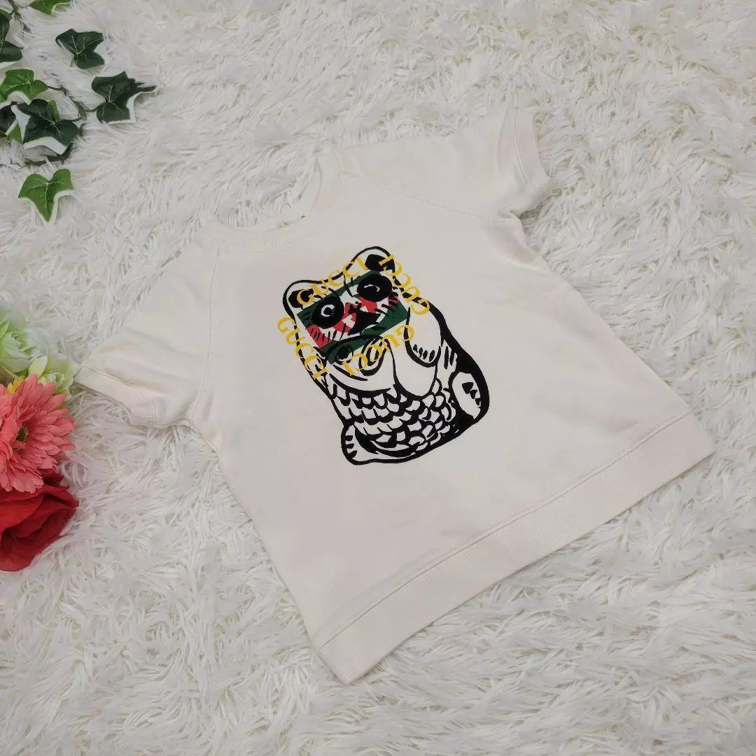 GUCCI Logo 36m Sweat Tshirt Entraîneur Authentique Japonais Bébé Enfant Tops