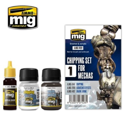 Mig Ammo #7428 CHIPPING SET FOR MECHAS