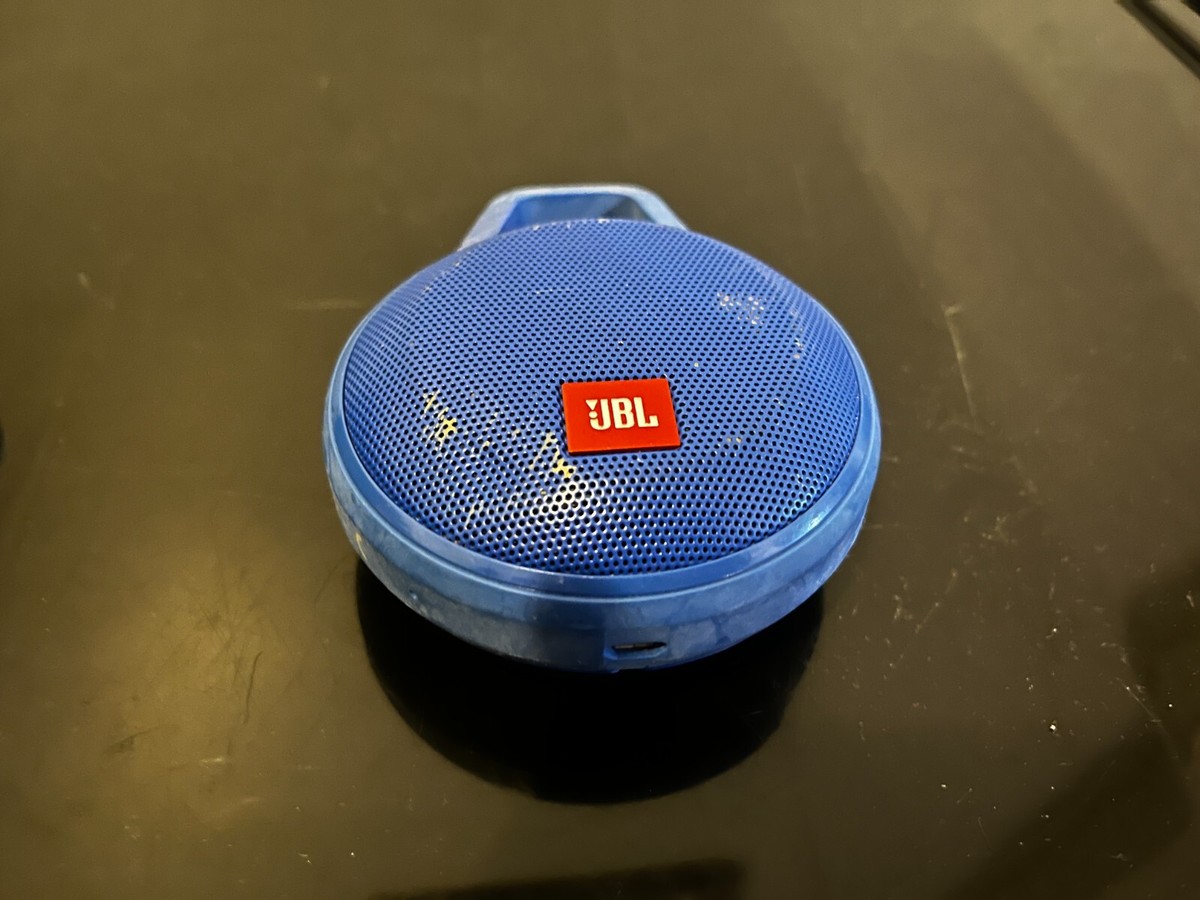 JBL Clip Portable Bluetooth Speaker With Mic and Aux Blue