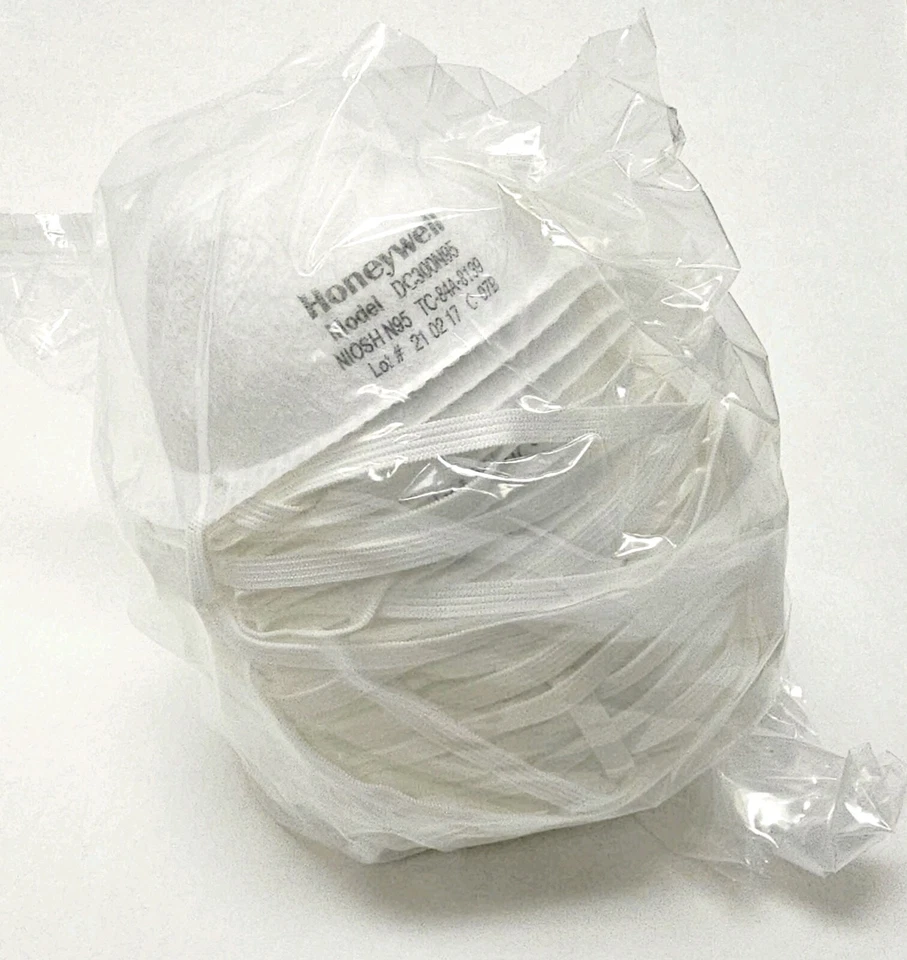 NUEVO HONEYWELL NIOSH N95 Mascarilla Respirador Desechable - Paquete de 20 - NUEVO Foto 4 de 4