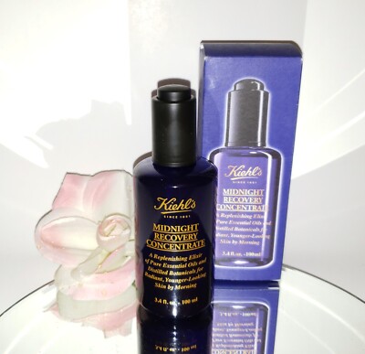 Kiehl's Midnight Recovery Concentrate Elixir Face Serum 100ml 3.4oz
