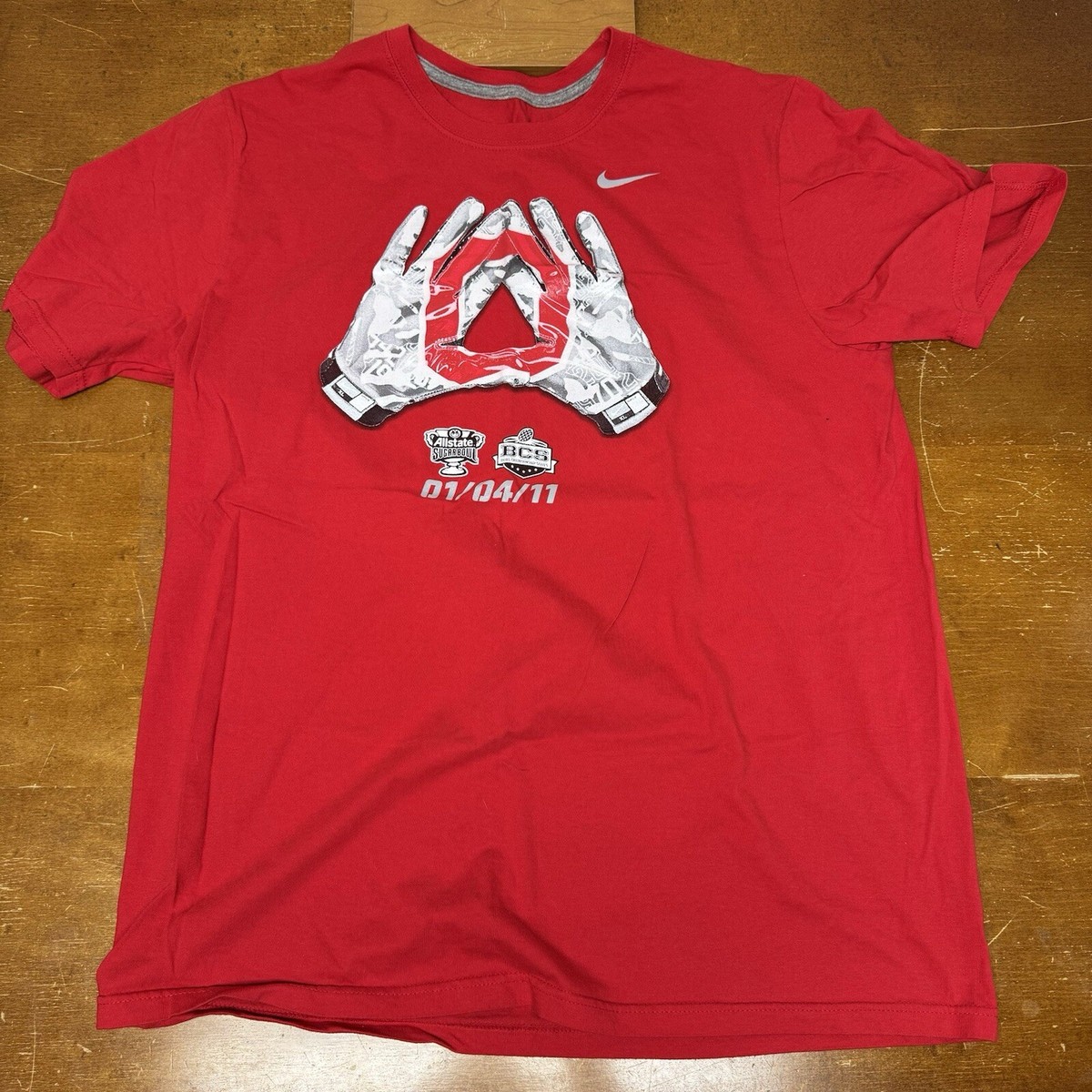 Ohio State Buckeyes Shirt Mens Extra Large Red Short Sleeve Sugar