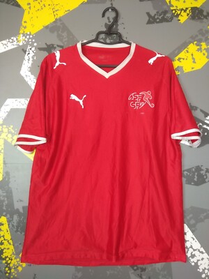 Switzerland Home football shirt 2008 - 2010 Team Jersey Puma Mens Size L ig93