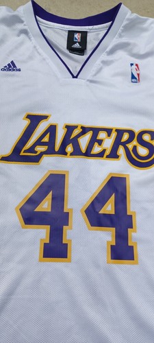 LA Lakers Jerry West NBA Adidas Jersey Unisex Size M-L Inked Very Good Condition - Picture 3 of 7