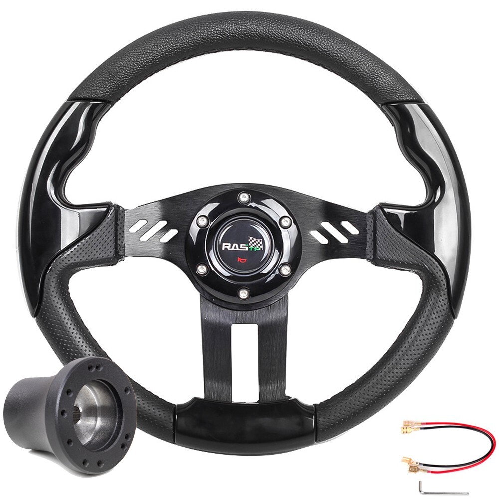 Cart Steering Wheel Accessories+black Adapter For Yamaha