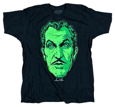 2021 Vincent Price x Kreepsville Scare Wear Green Face Classic Horror Men's XL