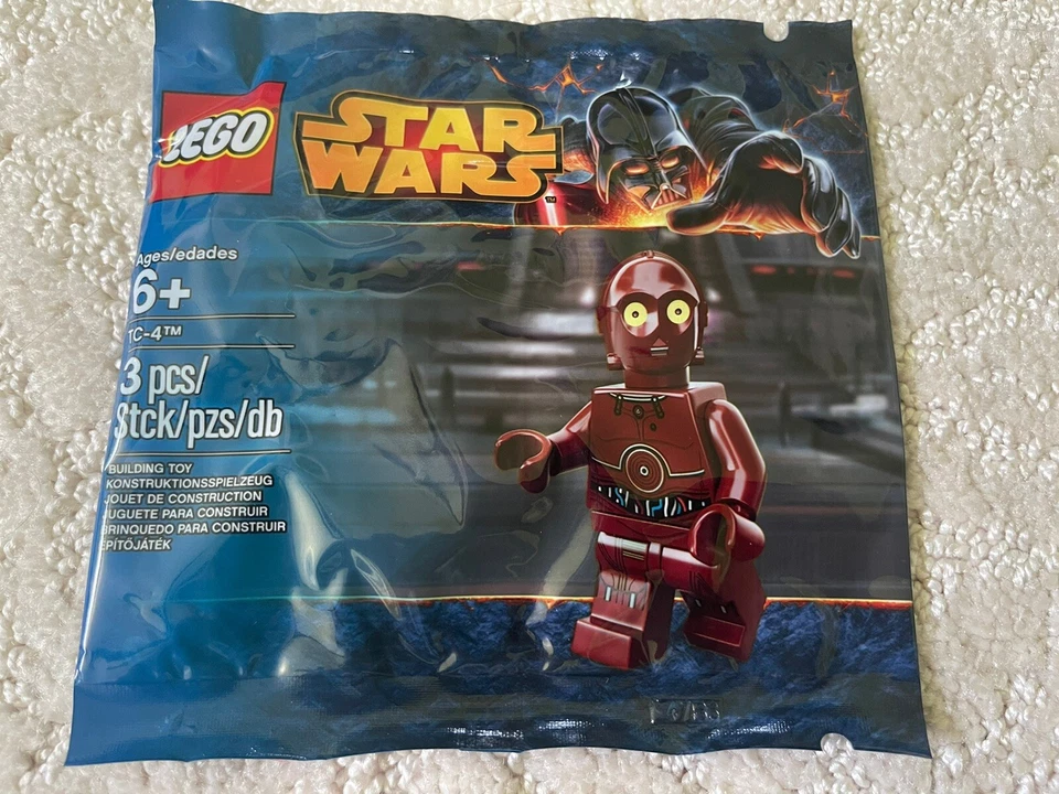 LEGO Star Wars 5002122 & 5002948 Polybags - TC-4 & C-3PO with Red ARM - NEW - Image 3 of 4