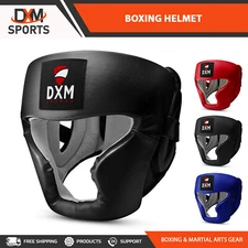 DXM SPORTS Boxing Headgear MMA Kickboxing Training Head Guard Protective Gear