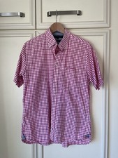 Tommy Hilfiger short sleeved shirt red/pink check