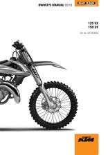 KTM Owners Manual Book Guide 2018 150 SX EU & 2018 150 SX US