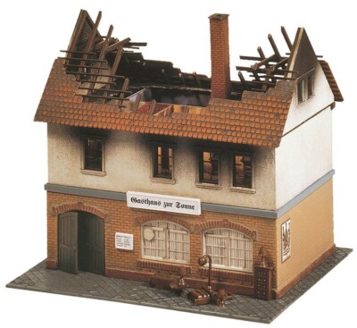FALLER 130429 Brandruine Gasthaus Zur Sonne Bausatz H0