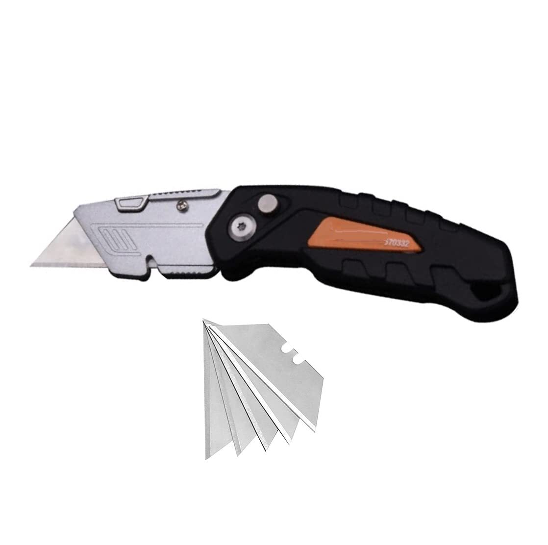 Edward Tools Folding Utility Knife with SK5 Blades - Compact Razor Knife for DIY & Crafts
