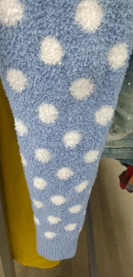 Pantalones de pijama Honeydew talla S polar difusos leggings lunares blancos ropa de salón Foto 3 de 4