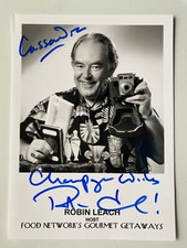 Robin Leach - Writer / Entertainer  - original  Autogramm - Gr&ouml;&szlig;e 18  x 13 cm