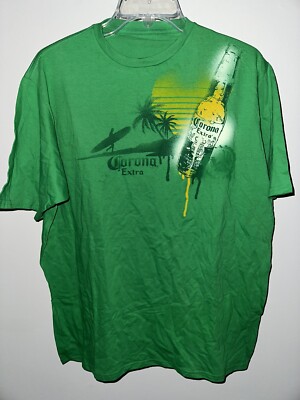 Corona Beer T Shirt Kelly Green St Patricks Day Size L