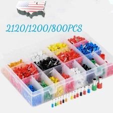 US Insulated Cord End Terminal Bootlace Cooper Ferrules Kit Wire Copper Sets