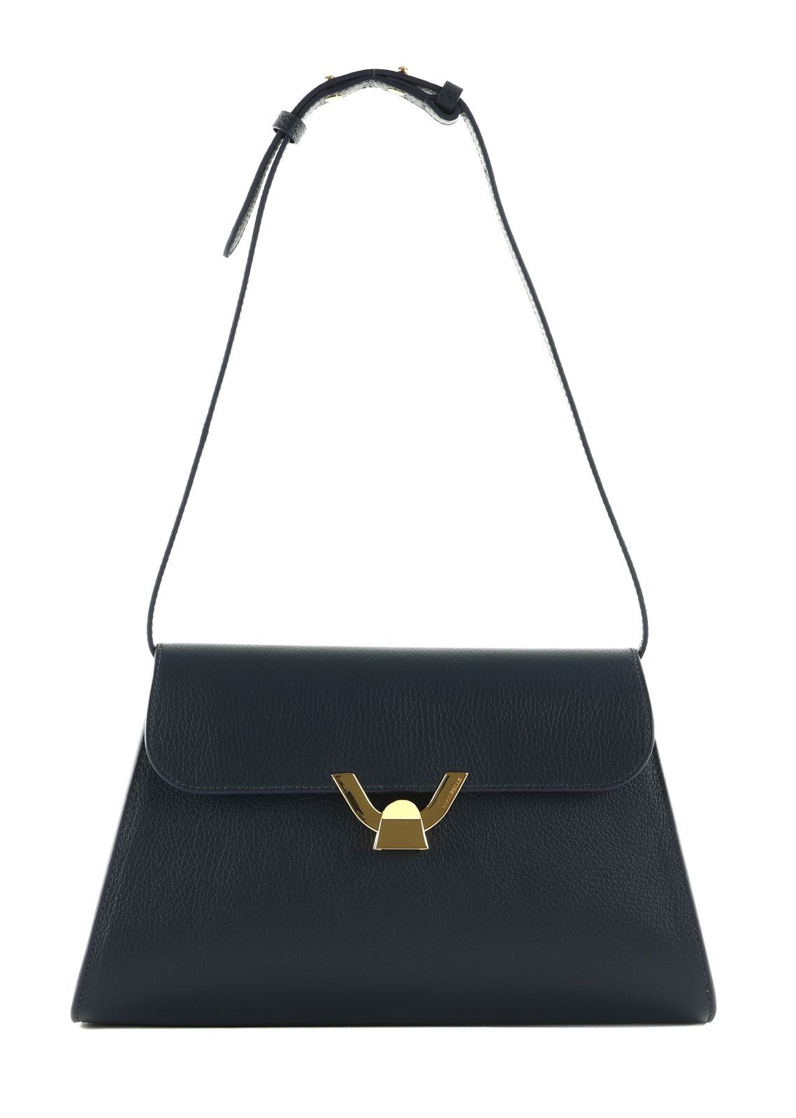 COCCINELLE Dorian Handbag Grained Leather Midnight Blue