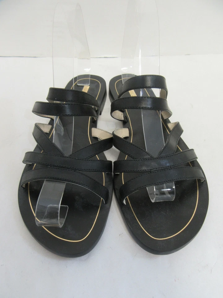 LOUISE ET CIE Sandalias Cuero Negro Talla 38.5 US 8.5 M Foto 2 de 4