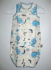 Space Ship Dinos Sleeping Bag Sack 0-12 Months Dinosaurs Cotton Muslin Unisex