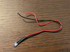 1 New WARM WHITE Wired 5mm LED Light for Marantz Sansui Pioneer 6v-12v AC/DC 8v