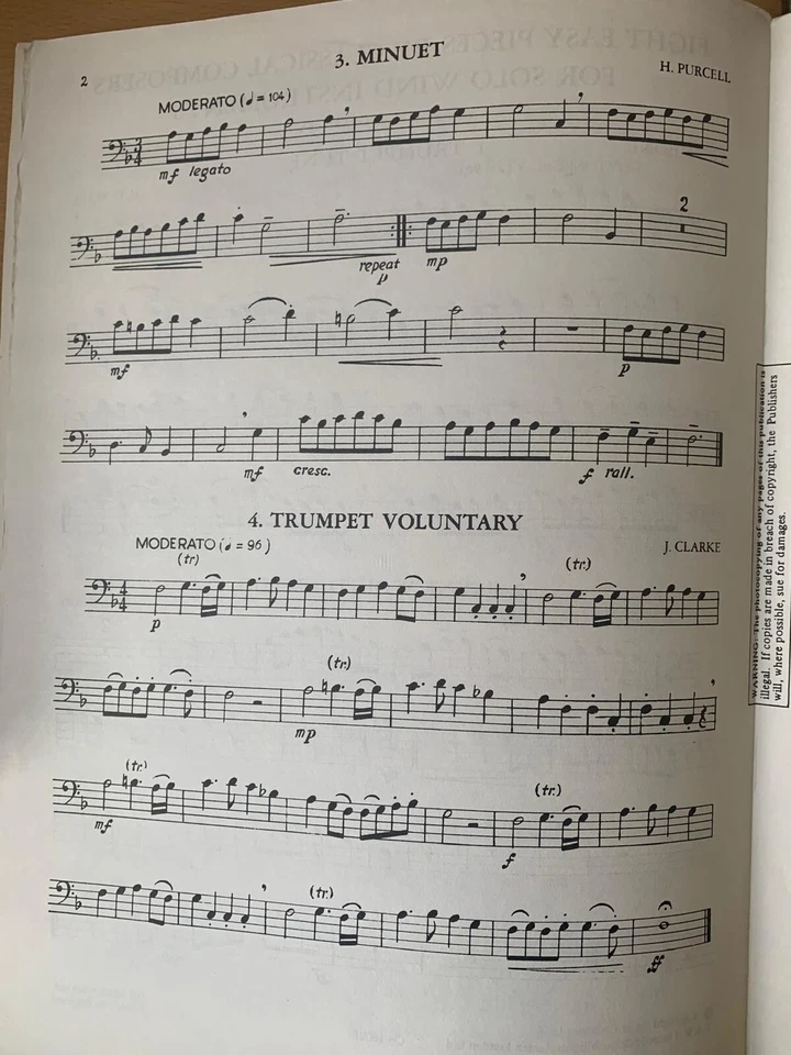 Eight Easy Pieces For Wind Oboe Piano Music Book Classical Pieces Dearnley - Image 3 of 4