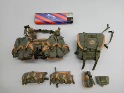 1/6 Scale Solider Chest Bag Full Set Model for 12''Action Figure Prop Scene