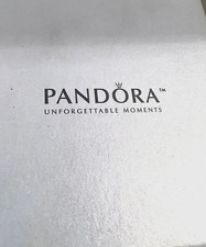 Pandora Silver Color Heart/Crystal Base Charm Holder Jewlry Love Storage