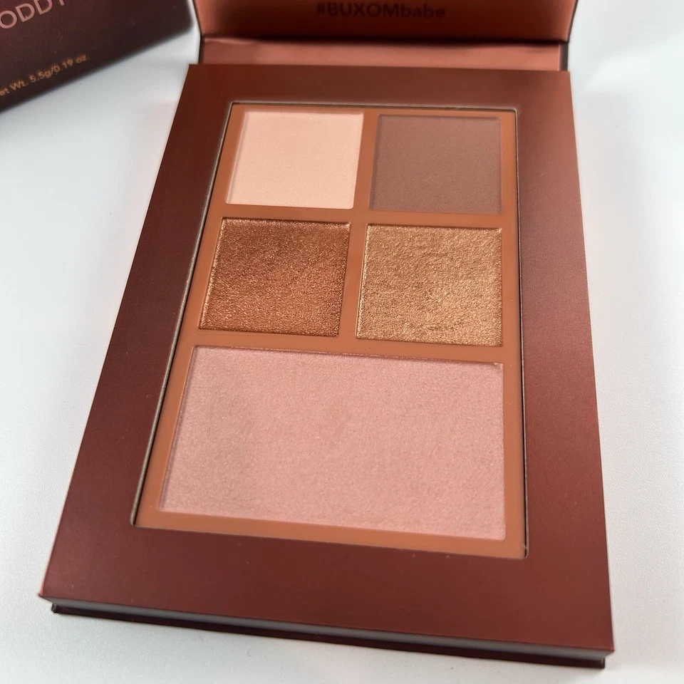 Buxom Hot Toddy Eyeshadow And Cheek Palette New In Box Blush 5 Shades Makeup Eye - Image 2 of 3