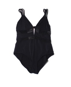 Jets-NEW-Deep-Black-Womens-Size-10-Mesh-Panel-One-Piece-Swimwear-80-941