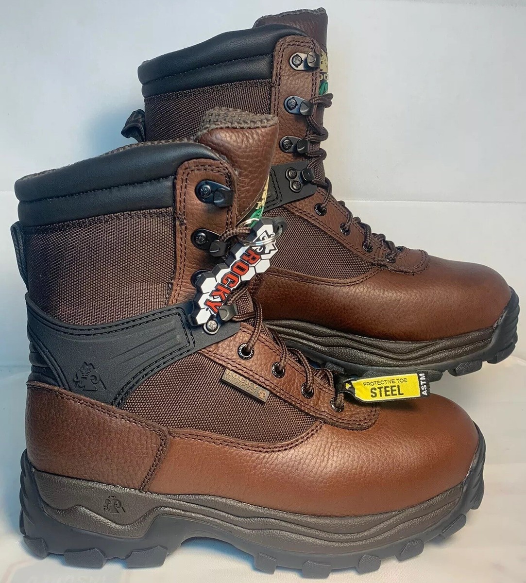 Rocky Sport Utility Max Brown Work Safety Boots FQ0006486 Men’s Size EE