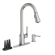 Milton Single-Handle Pull Down Sprayer Kitchen Faucet with Reflex  Power Clean
