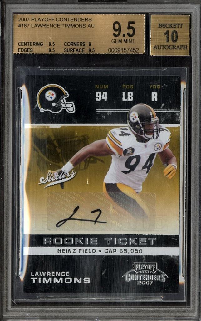 Lawrence Timmons Playoff Contenders #187 Autograph