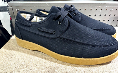 Zig Zag Vintage Hopsack Boat Shoe Black 7280 1 pair | eBay