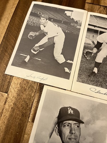 Vintage Los Angeles Dodgers Pictures Photos Lot Baseball Rare - Picture 2 of 6