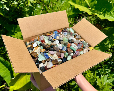 WHOLESALE 20 lb Assorted Tumbled Stones SMALL: CRAZY CHEAP Bulk Lot Mixed 